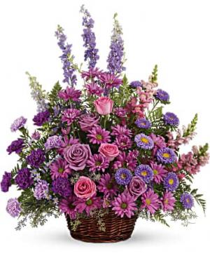 GRACIOUS LAVENDER BASKET 