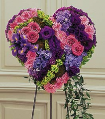 Gracious Lavender Bleeding Heart Arrangement