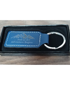 Grad 2024 Engravable Keychain  Leather keychain