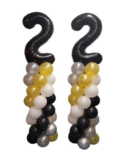 Grad Balloon Columns Balloons