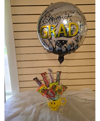 Graduation candy & balloon Gift