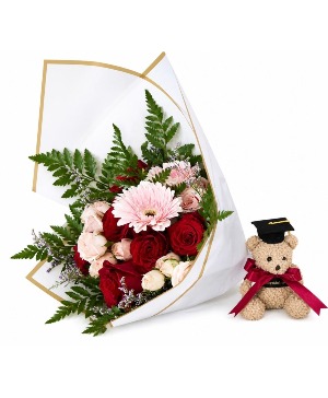 Graduation mixed wrap with Grad bear  