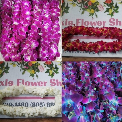 Graduation Orchid Lei Floral Arrangement