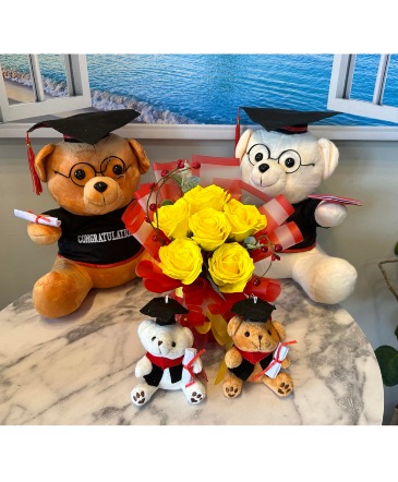 Graduation Stuff Animal  in Sugar Land, TX | BOUQUET FLORIST