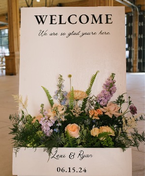 Grafted Floral Welcome Sign- Meadow Style Wedding