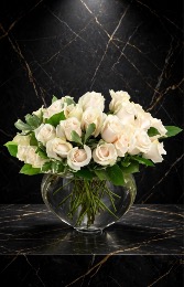Grand Boho White Roses Luxury 