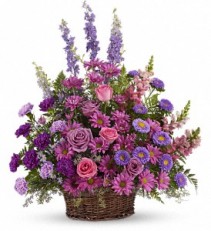 GRAND LAVENDER BASKET SYMPATHY BASKET
