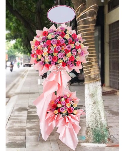 Flourishing Business Flowers Grand Opening Stand (2 tiers)