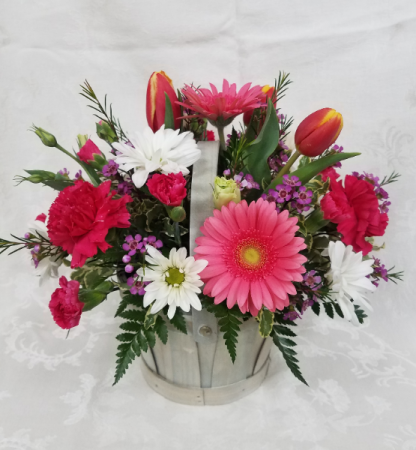 Grandma's Garden Basket Mix of Summer Florals