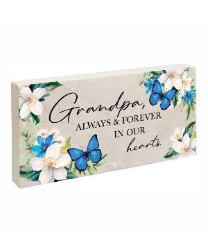 Grandpa Marble Paver with easel 