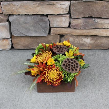 Grateful Crateful Table Centerpiece