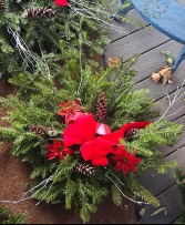 Grave Pillow Christmas Greens