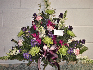 Graveside tribute. funeral arrangement