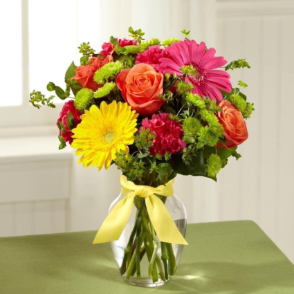 Wonderful As You! mixed vase arrangement