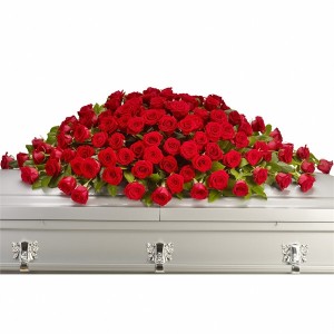 GREATEST LOVE CASKET SPRAY  Funeral Flowers