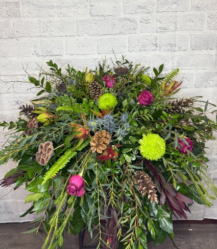 Green Casket Spray 