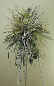 Green Foliage Standing Spray  