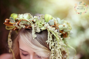 Green Garden Floral Crown  Flower Crowns 