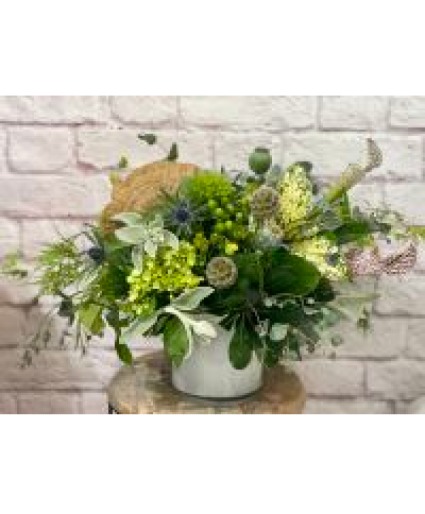 Green Goddess Vase Arrangement