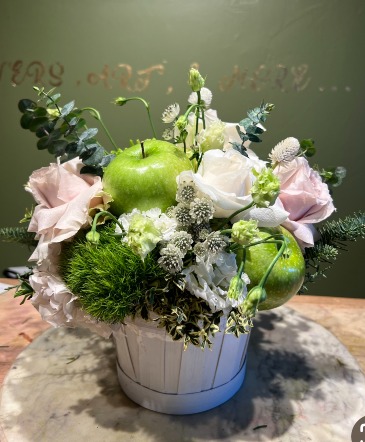 Green Life Basket Arrangement in Orinda, CA | SaraBella flower shoppe