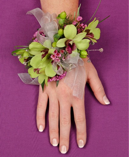 Green Orchid Corsage  