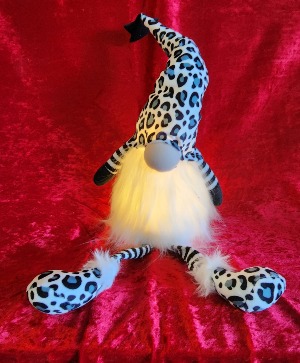 Grey Cheetah Light up Gnome 