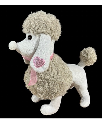 Grey poodle Plush