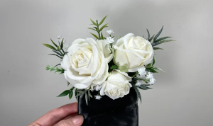 Grooms boutonniere pocket square #3 boutonniere 