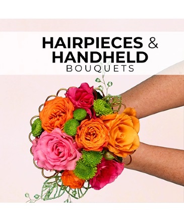 Hairpieces & Handheld Bouquets Florist’s Pick Designer's Choice in Albany, NY | Ambiance Florals & Events