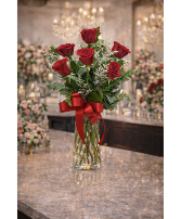 Half a dozen of elegant roses 