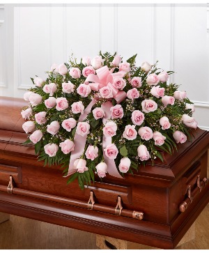 HALF CASKET COVER PINK ROSE 