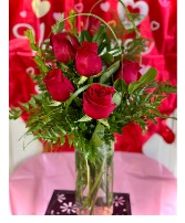 Half dozen hugs Roses