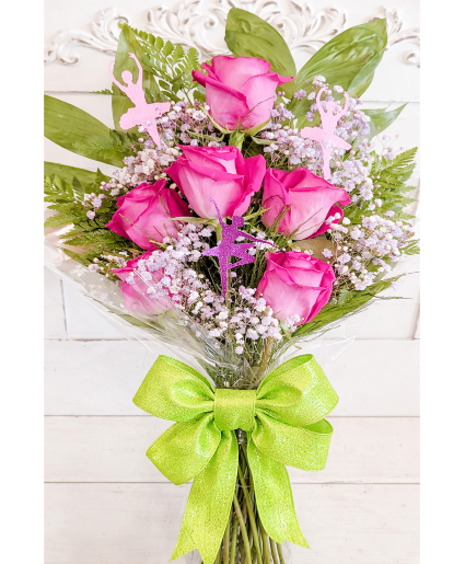 Half dozen pink bouquet Presentation bouquet 