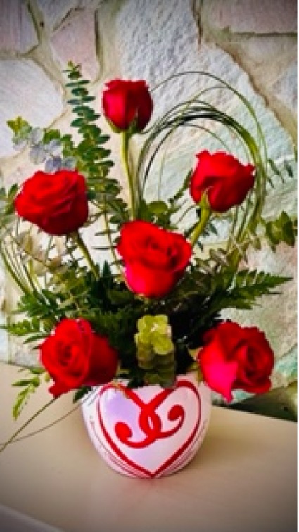 Half Dozen Red Roses  