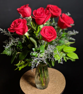 Half Dozen Red Roses