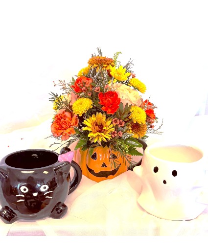 Halloween Mug with Flowers keepsake LIMITED TIME