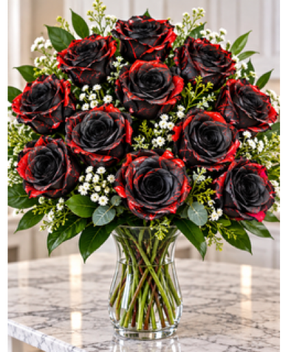 Halloween Rose Bouquet 