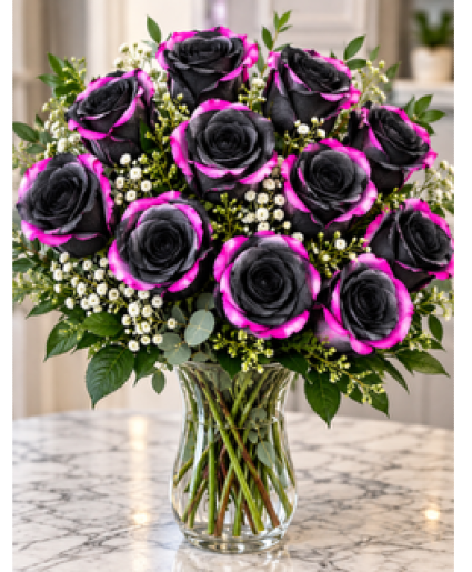Halloween Rose Bouquet 