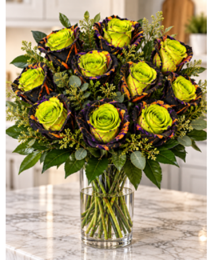 Halloween Rose Bouquet 
