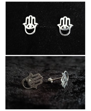 Hamsa Stud Earrings 
