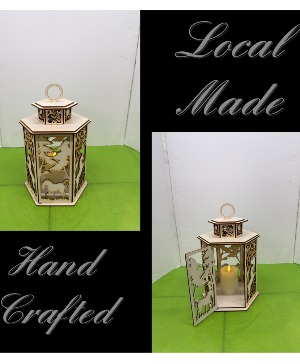 Hand Crafted Lantern Lantern with Horses