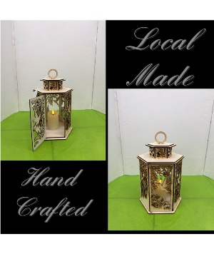 Hand Crafted Lantern Lantern with Hummingbird