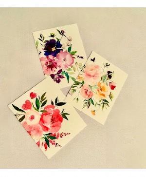 Hand Painted Water Color Greeting Card 