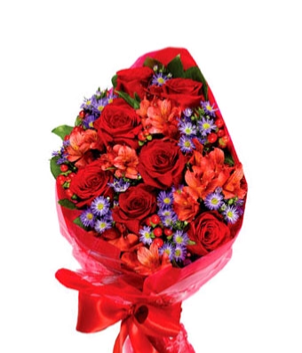 Hand tied bouquet of flowers 