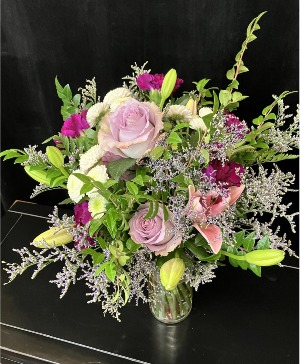 Hand Tied Bouquet Purples