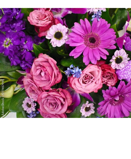 Hand Wrap Bouquet - Purple 