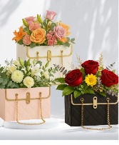 Handbag Blooms Floral Arrangement