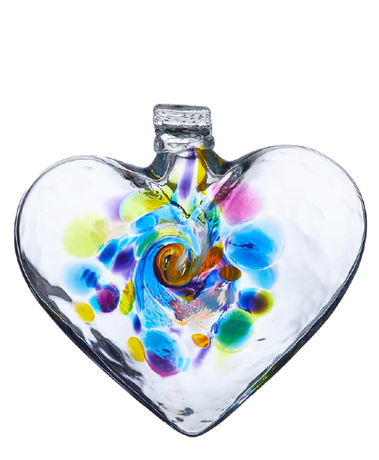 Handblown Heart of Reflection Many Choices 