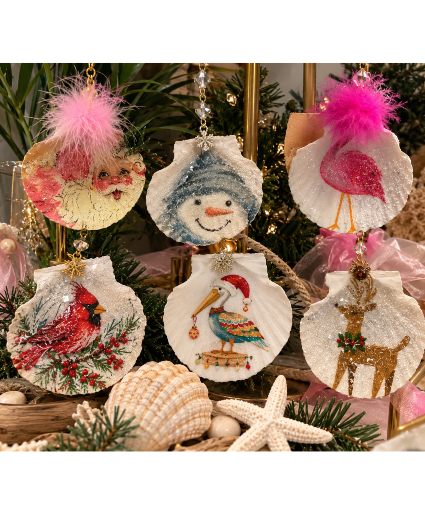 Handmade Coastal Ornaments  Gift 