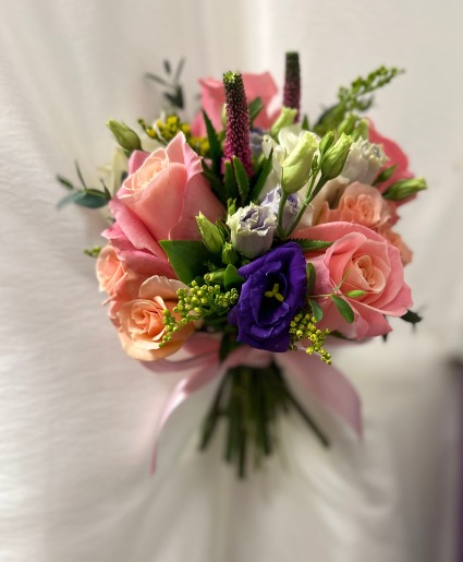 Handtied Prom Bouquet Mixed flowers